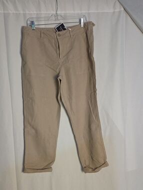 Kaari Blue Women's Khaki Casual Cotton Pants - Neutral Beige
